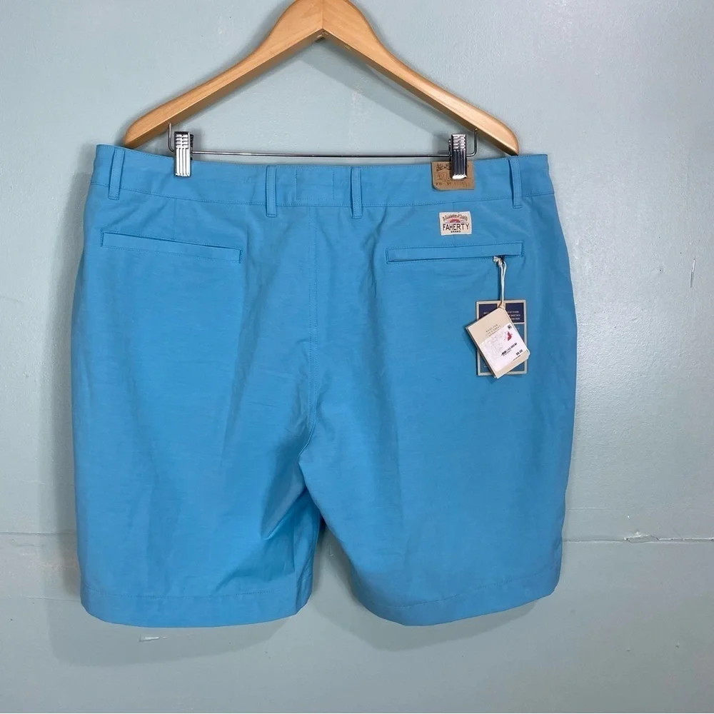Faherty MSC0012 Mens Belt Loop All Day & Trade Short Blue Sz‎ 40